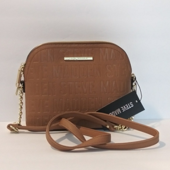 NWT STEVE MADDEN LOGO DOME CROSSBODY BAG PURSE
